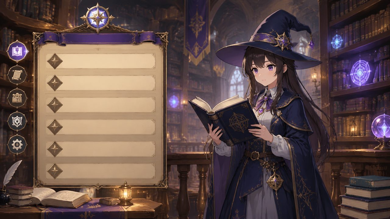 魔法师露娜 角色路线 资料图 3