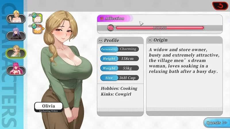 幸福岛幻想_Fantasy of Bliss Island 操作界面 资料图 4