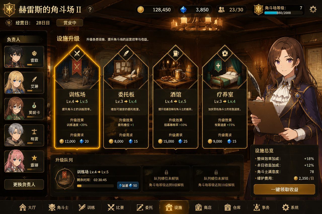 赫雷斯的角斗场Ⅱ 经营养成 内容截图 5